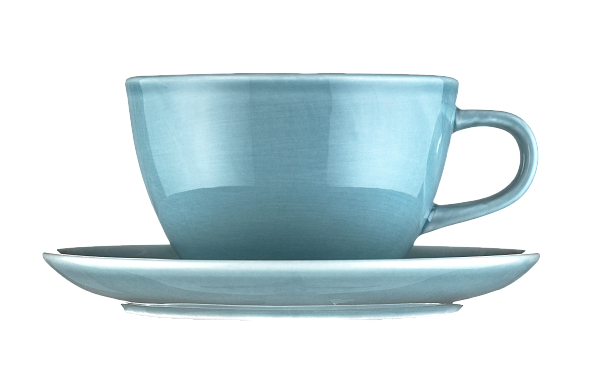 Кофейная пара RISE 210 мл голубая